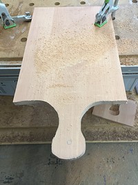 Der erste grobe Konturschnitt